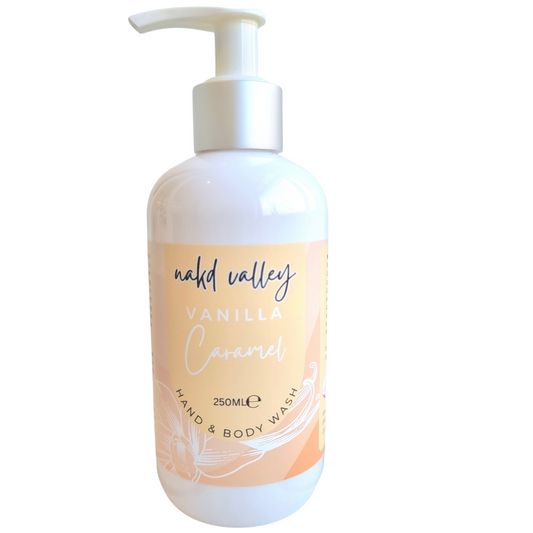 Hand + Body Wash Vanilla Caramel