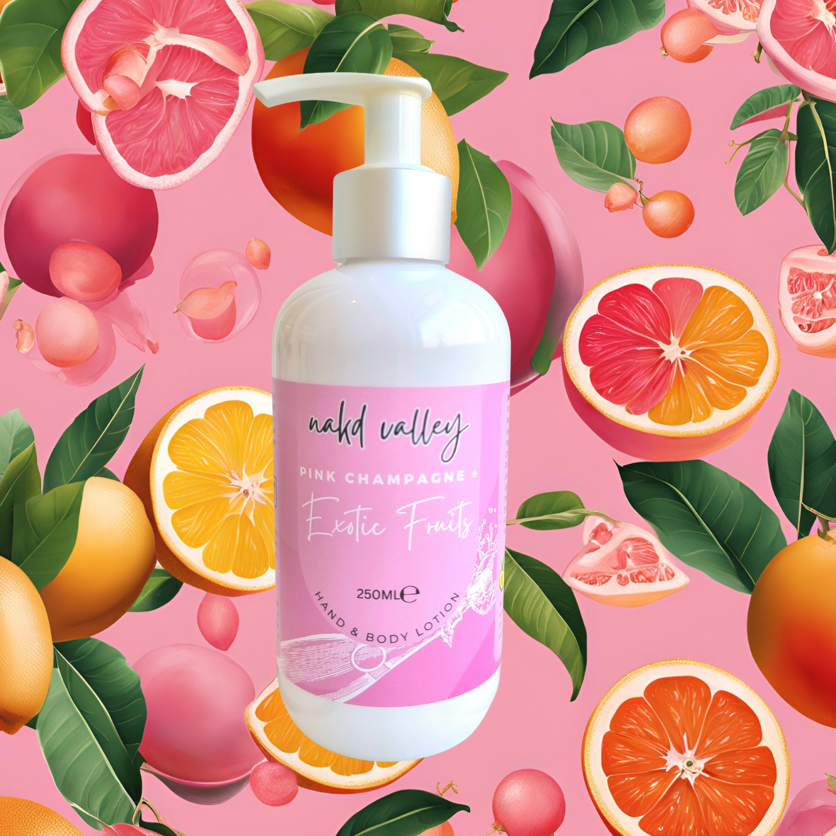 Hand + Body Lotion Pink Champagne + Exotic Fruits