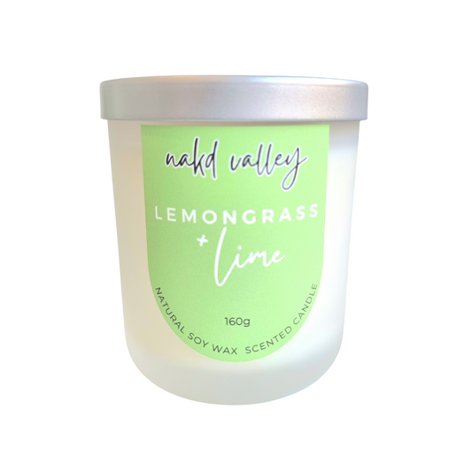 Scented Soy Candle Lemongrass + Lime