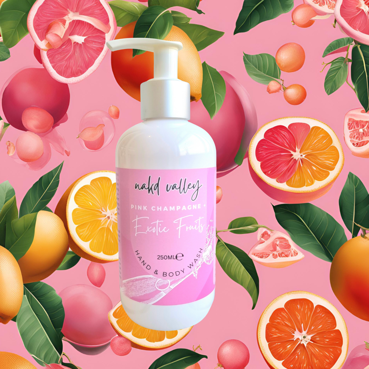 Hand + Body Wash Pink Champagne + Exotic Fruits