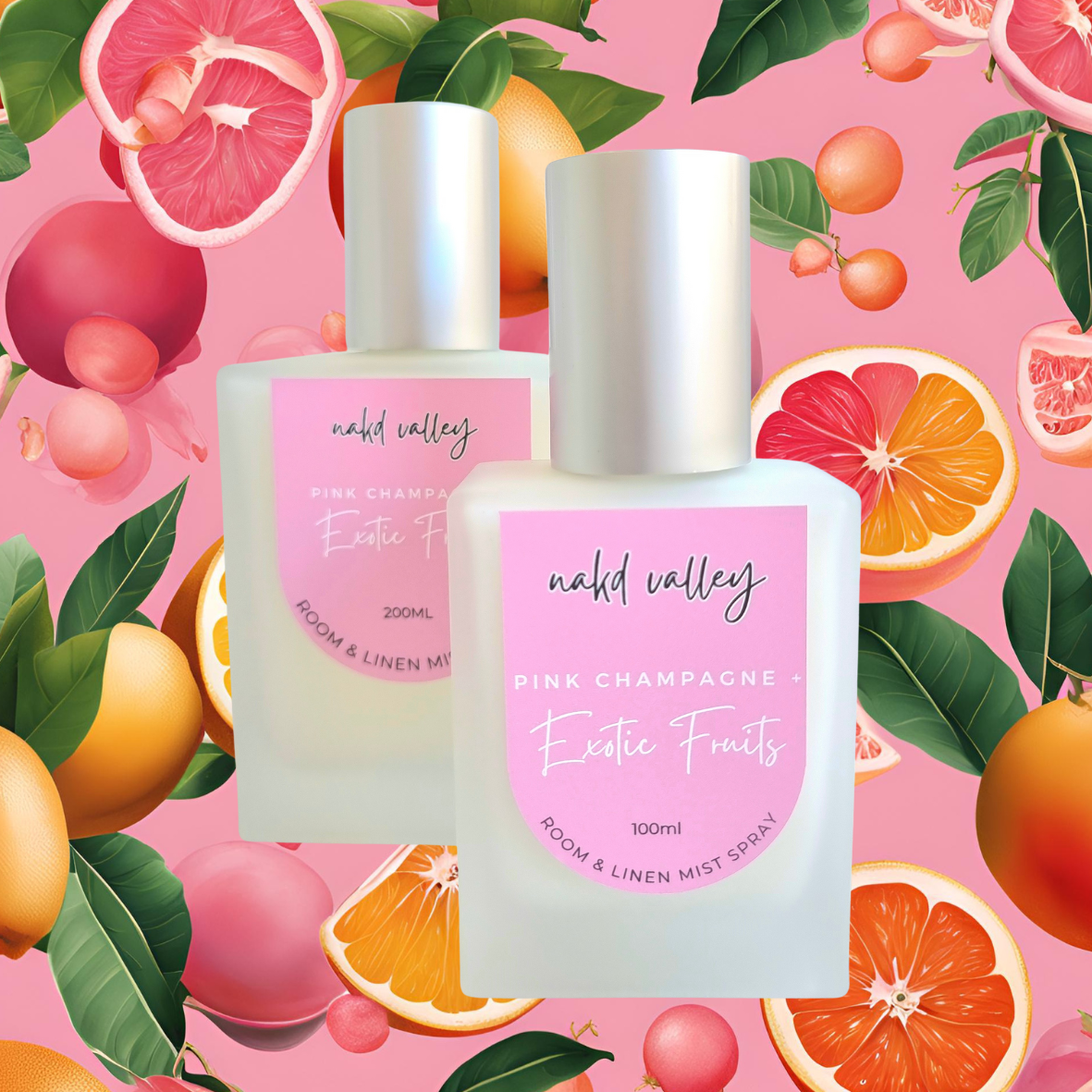 Room + Linen Mist Spray Pink Champagne + Exotic Fruits
