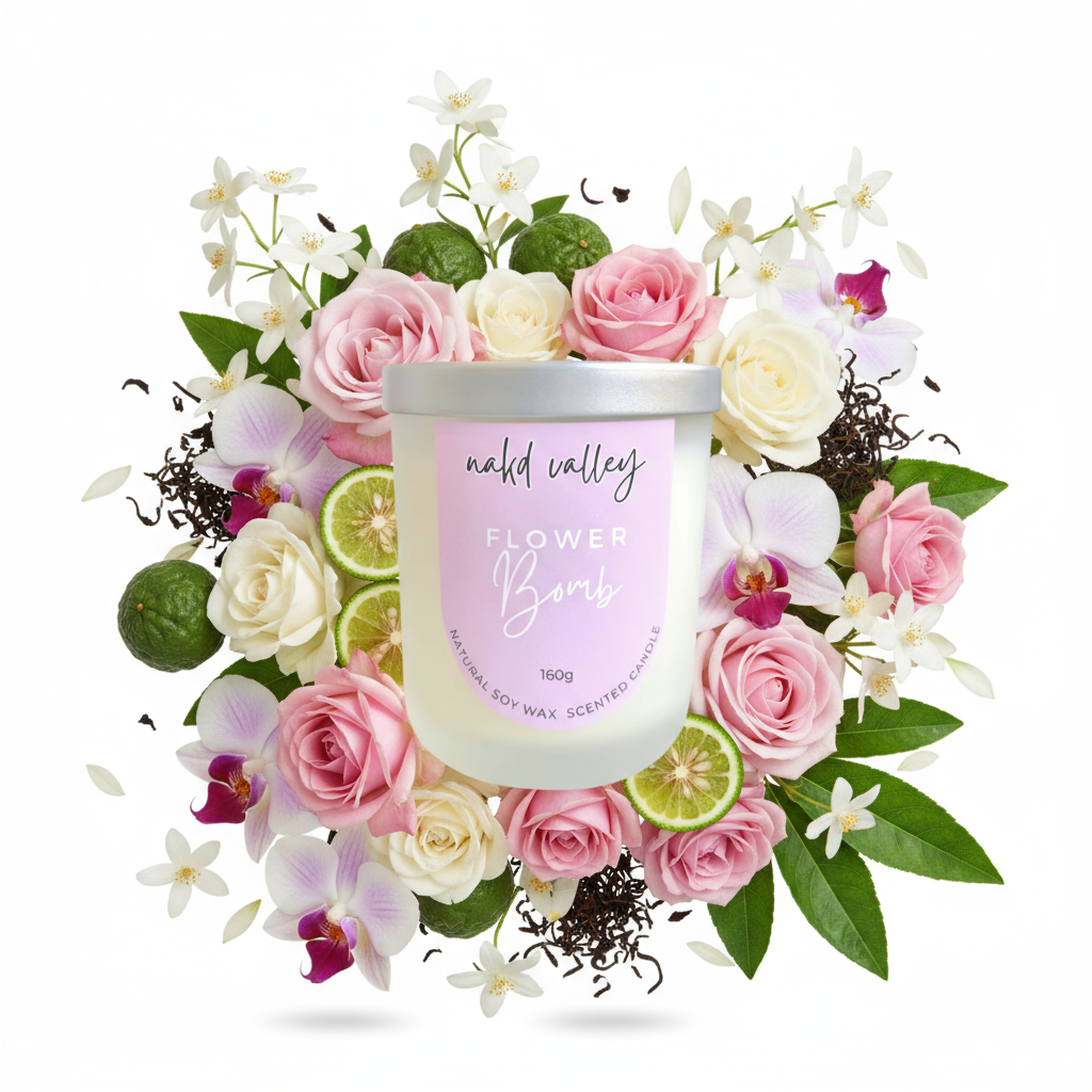 Scented Soy Candle Flowerbomb