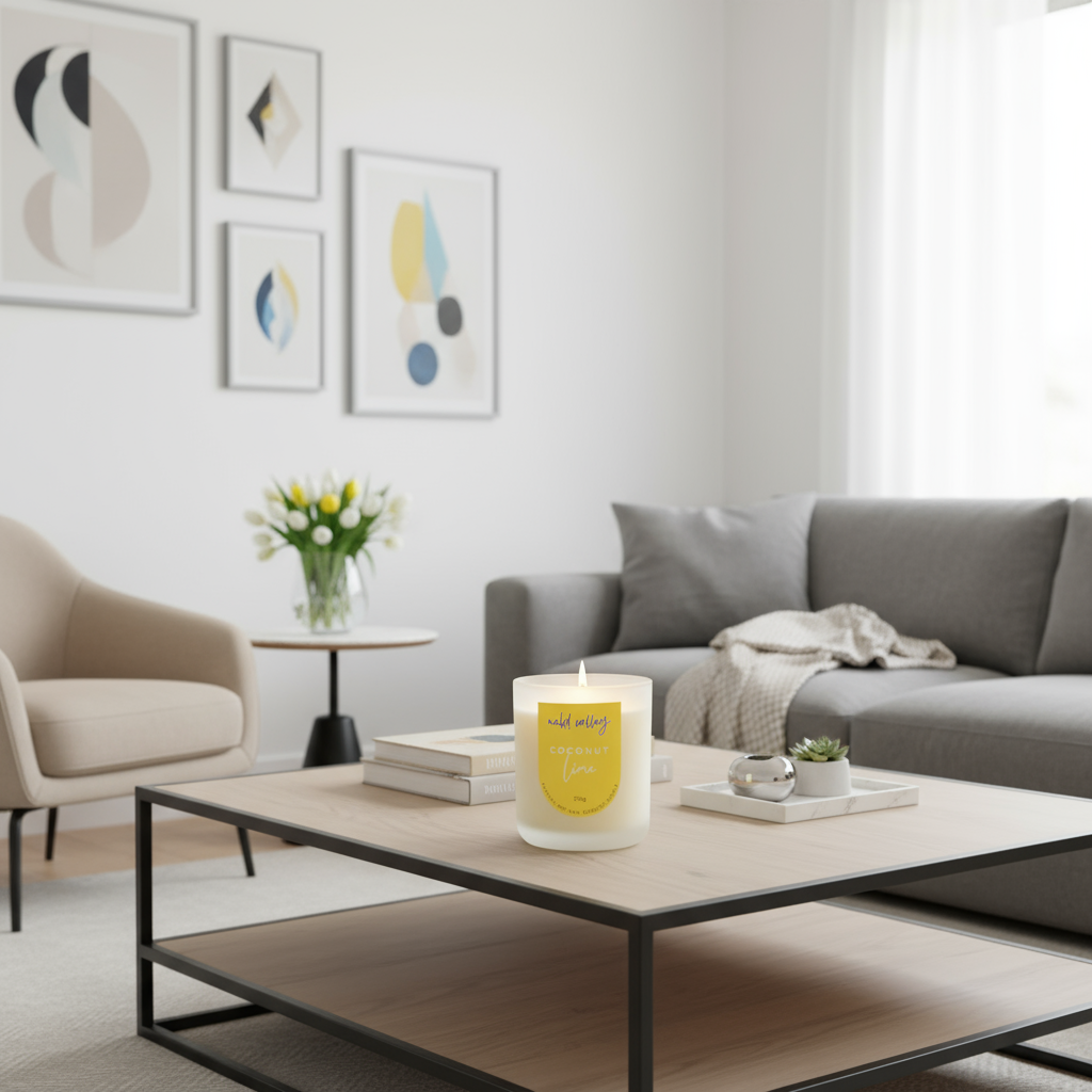 Scented Soy Candle Coconut Lime