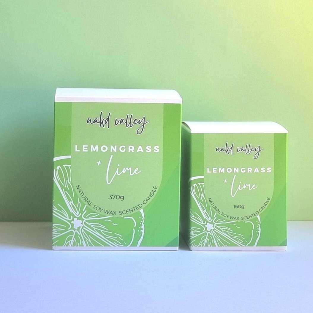 Scented Soy Candle Lemongrass + Lime