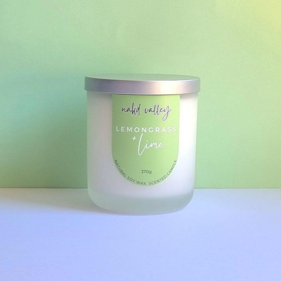 Scented Soy Candle Lemongrass + Lime