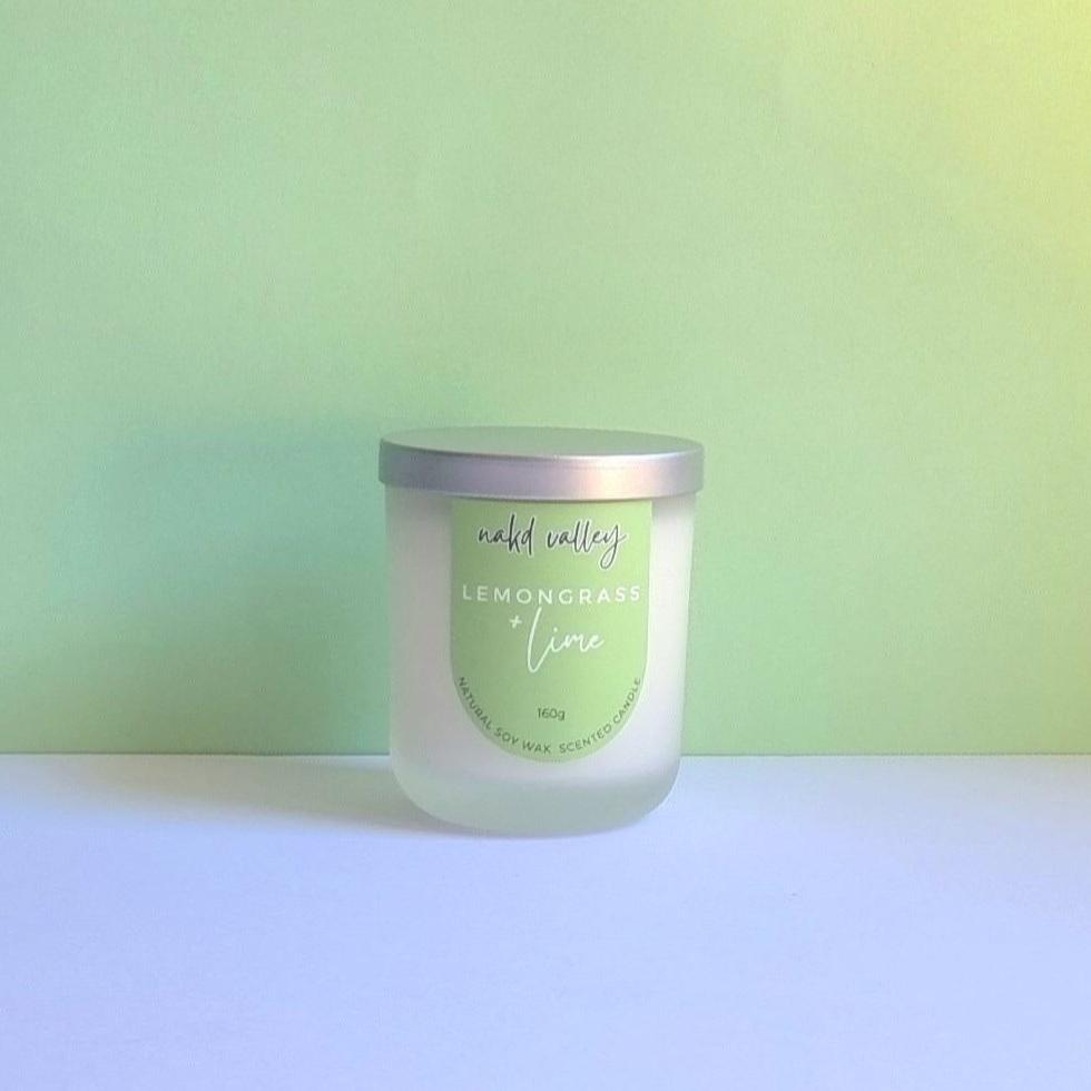 Scented Soy Candle Lemongrass + Lime