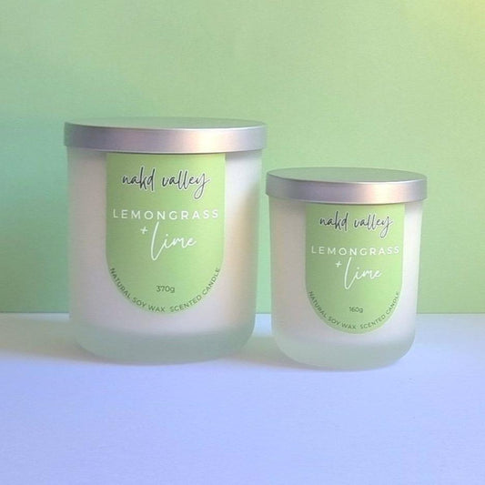 Scented Soy Candle Lemongrass + Lime