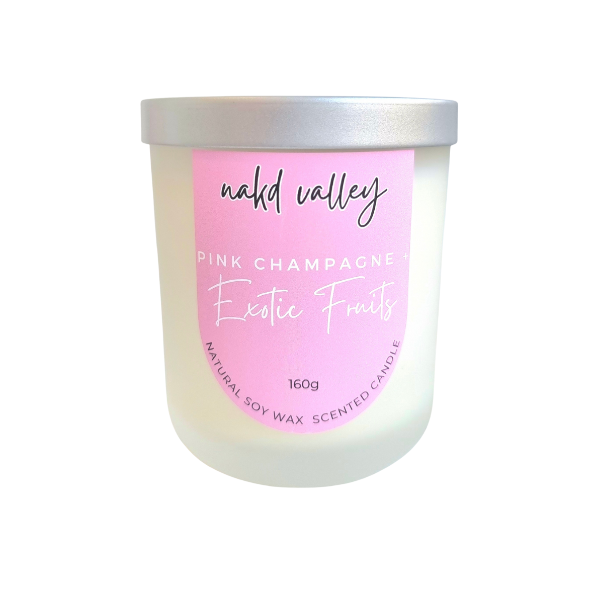 Scented Soy Candle Pink Champagne + Exotic Fruits