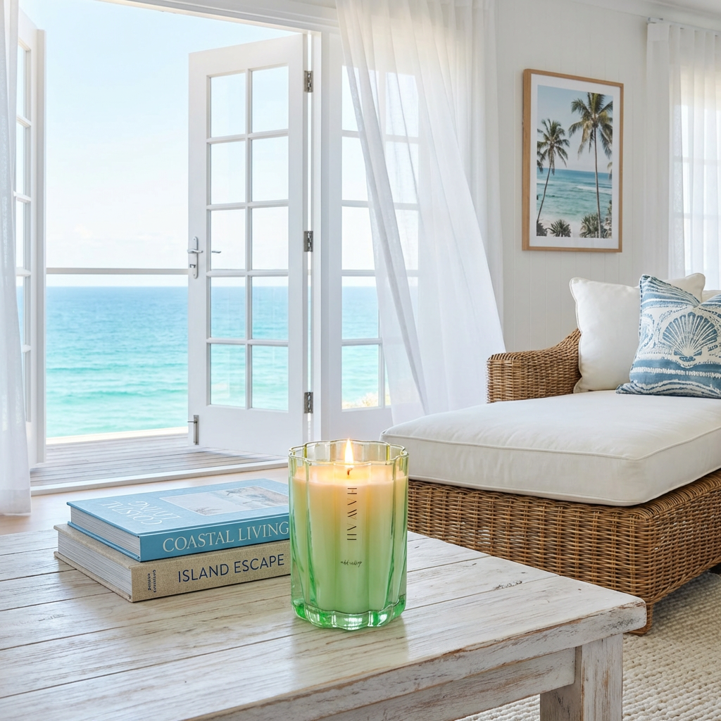 Hawaii Wave Candle