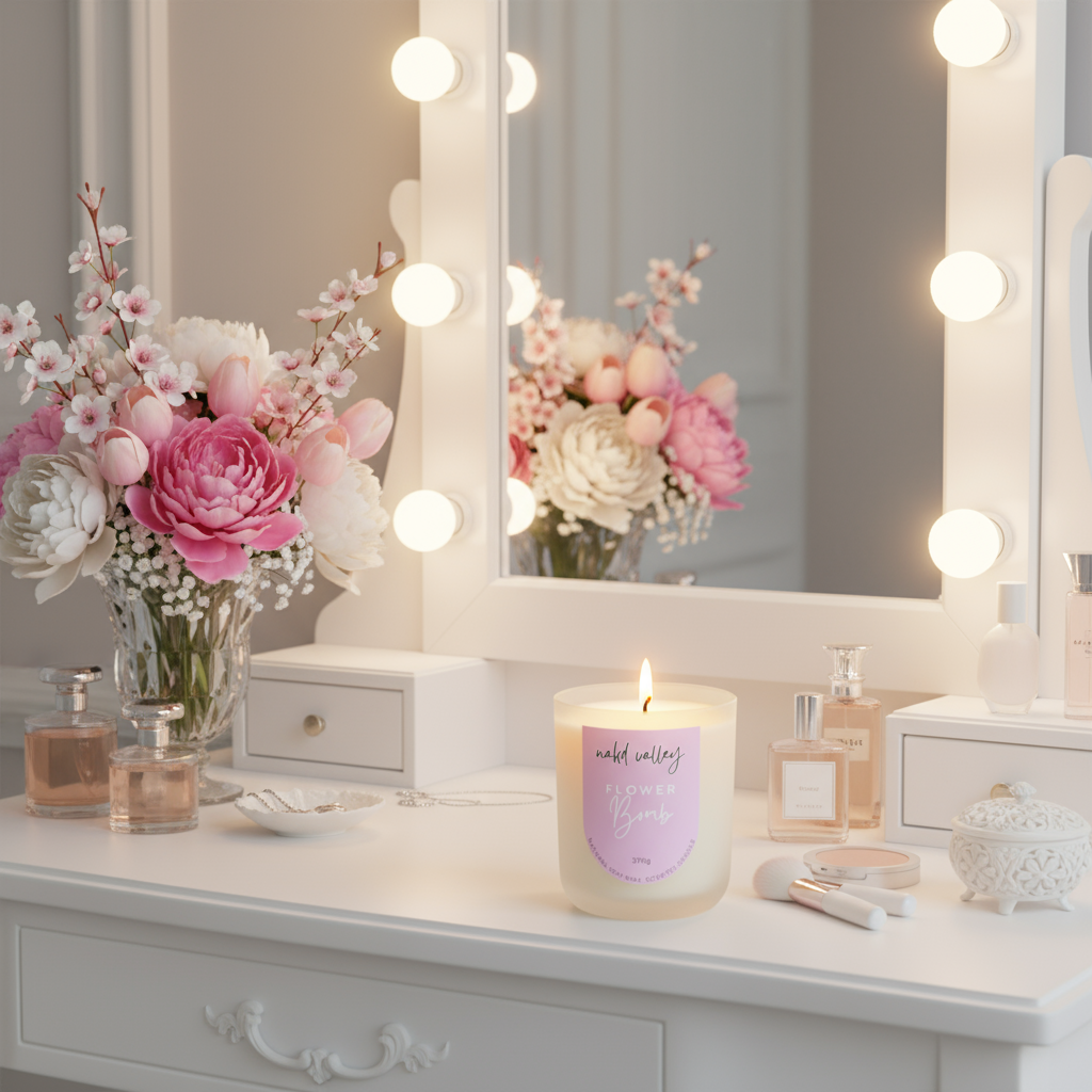 Scented Soy Candle Flowerbomb